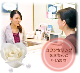 カウンセリングをきちんと行います